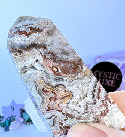 Crazy Lace Agate Tower