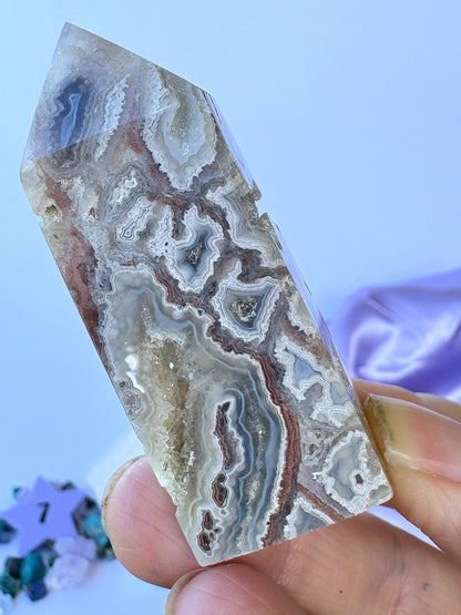 Crazy Lace Agate Tower