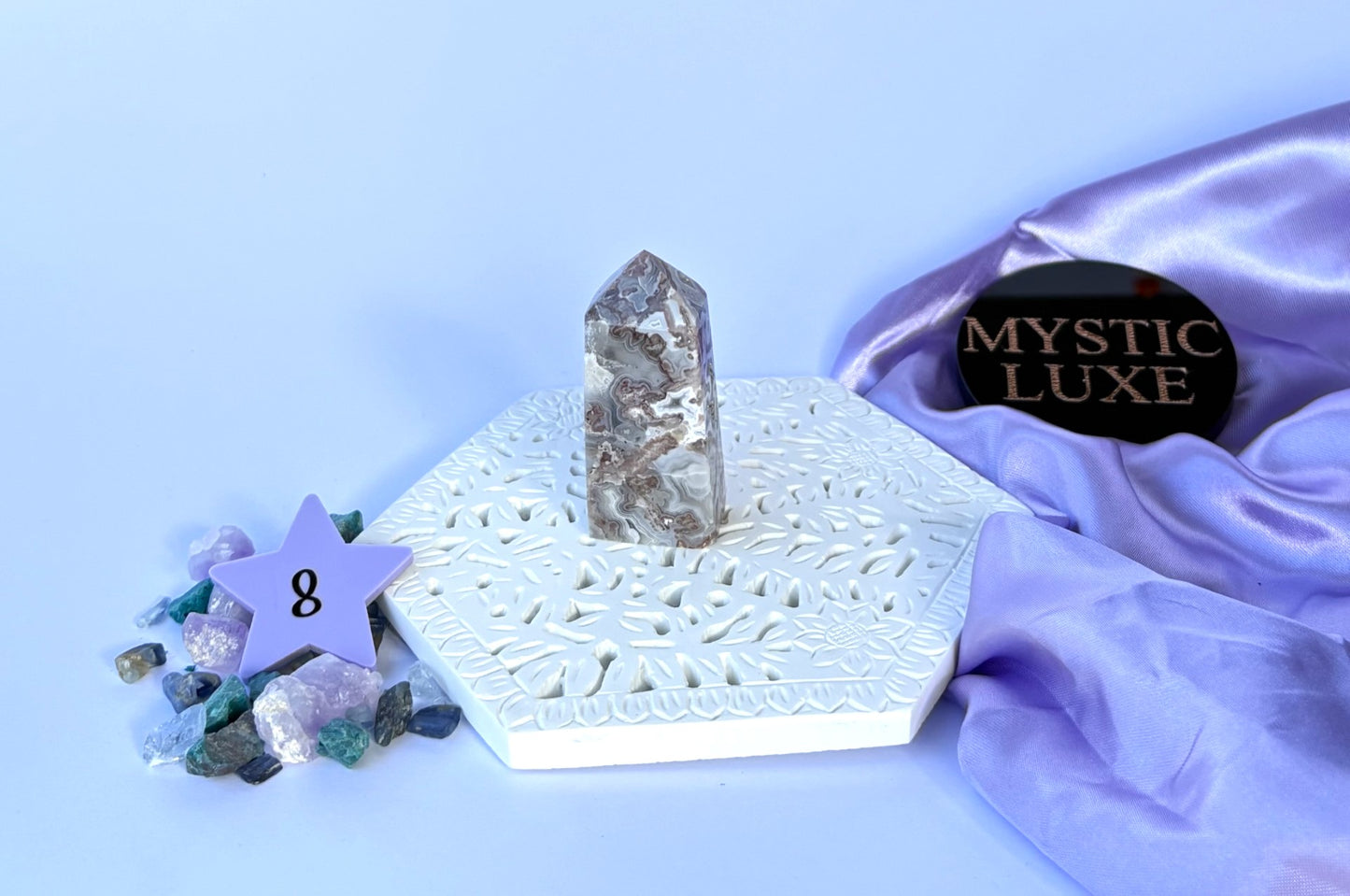 Crazy Lace Agate Tower