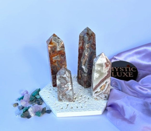 Crazy Lace Agate Tower