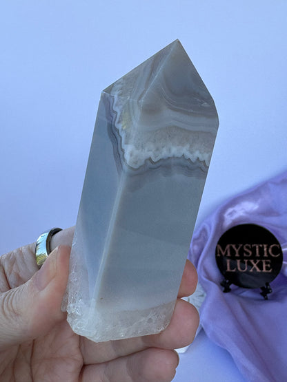 Druzy Agate Towers - Blue