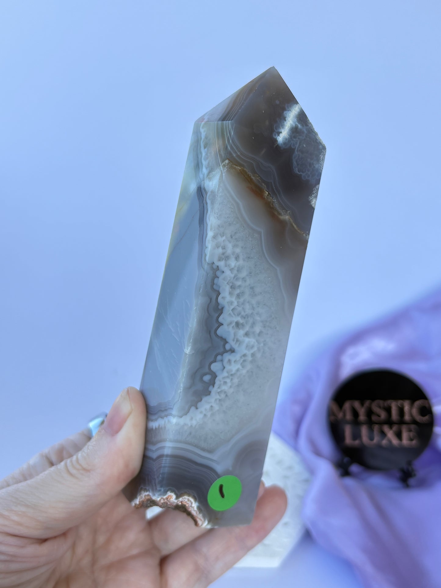 Druzy Agate Towers - Blue