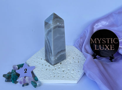 Druzy Agate Towers - Blue