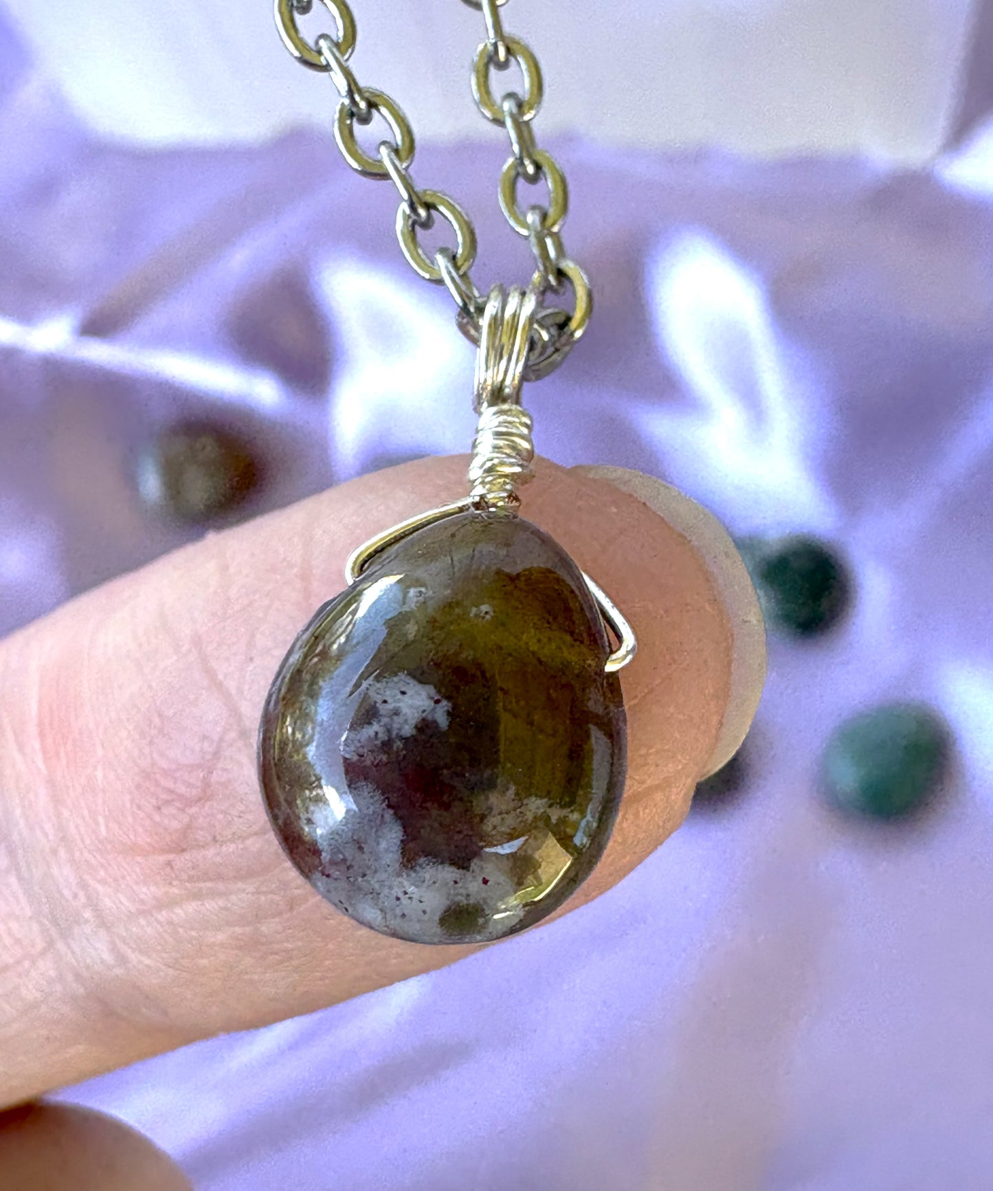 Fancy Jasper Teardrop