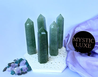 Green Strawberry Quartz Towers
