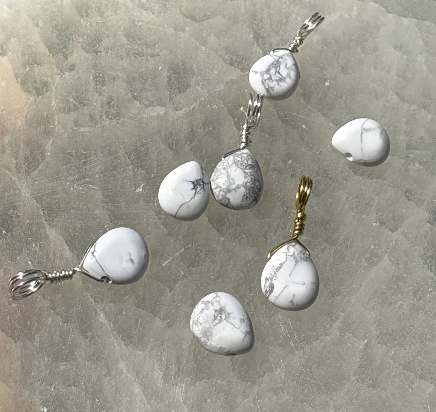 Howlite Teardrop