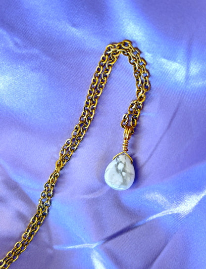 Howlite Teardrop