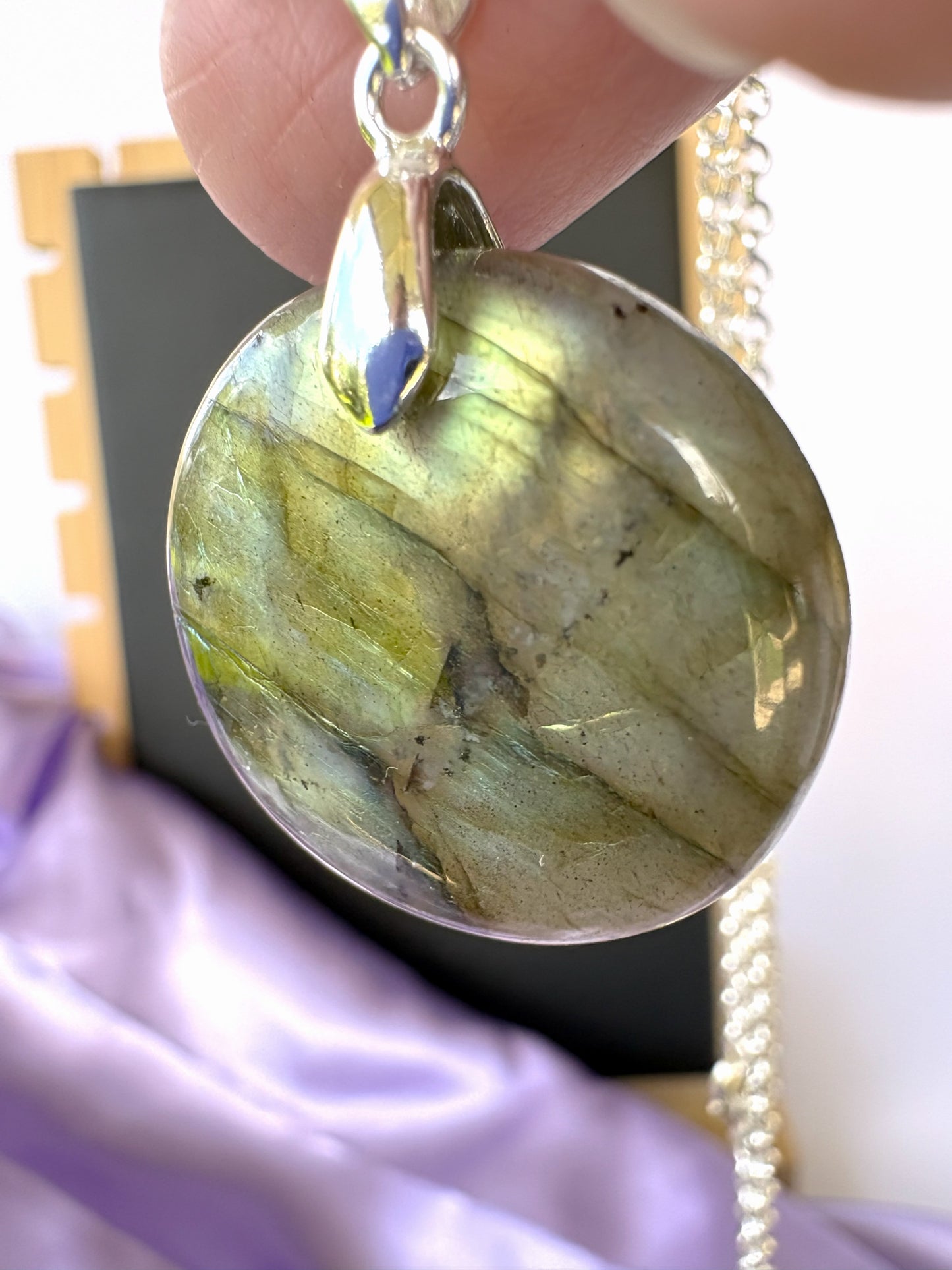Labradorite Circle - Silver