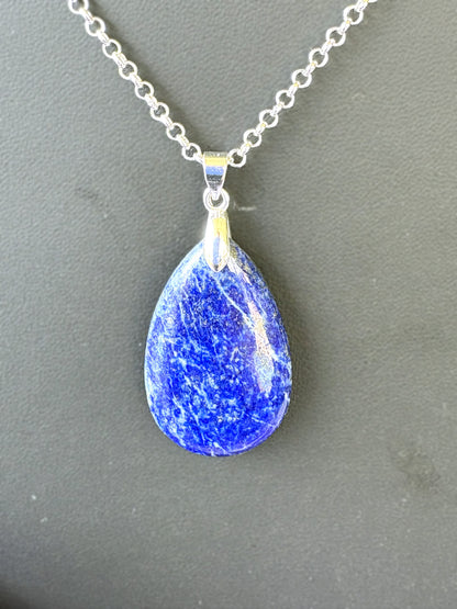 Lapis lazuli oval -Silver