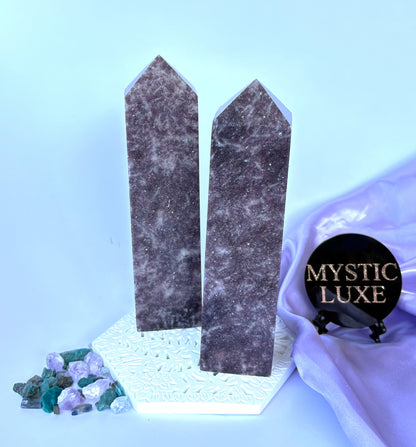 Lepidolite (Purple Mica) Towers