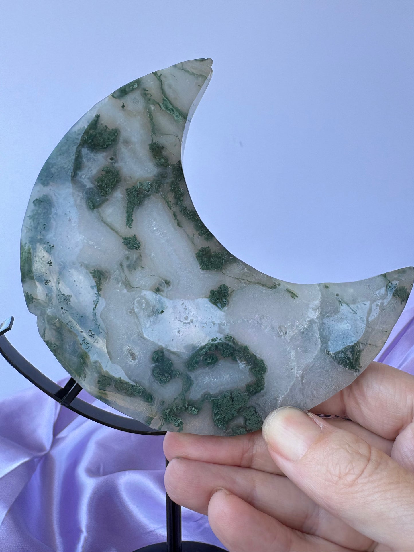 Moss Agate Moons