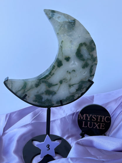 Moss Agate Moons