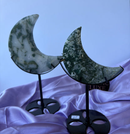 Moss Agate Moons