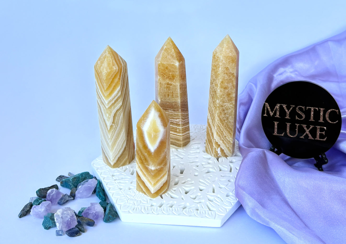 Orange Calcite Towers