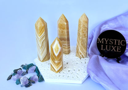 Orange Calcite Towers