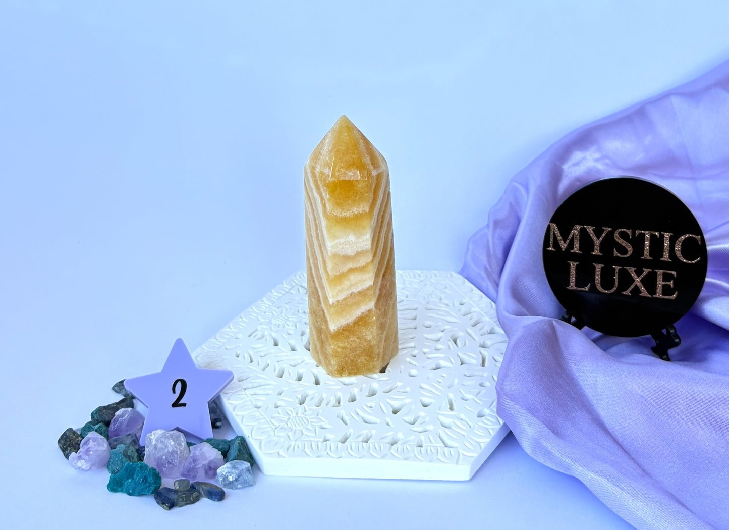 Orange Calcite Towers