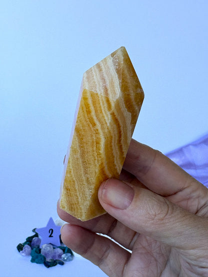 Orange Calcite Towers