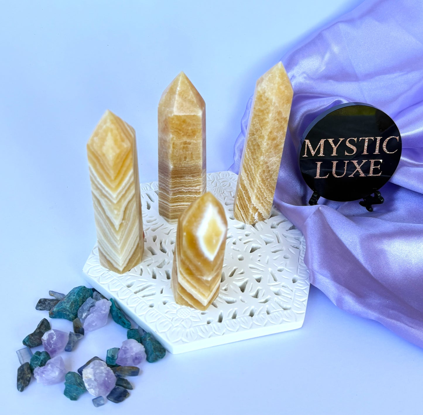 Orange Calcite Towers
