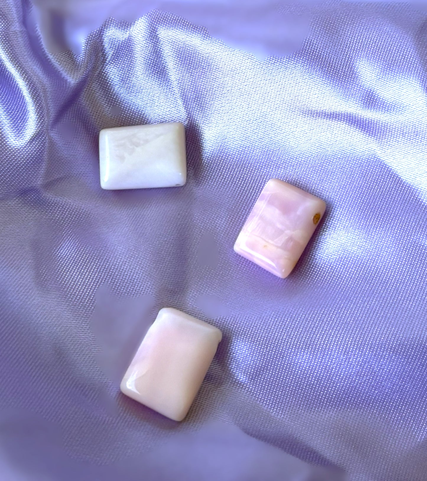 Pink Opal Square Necklace