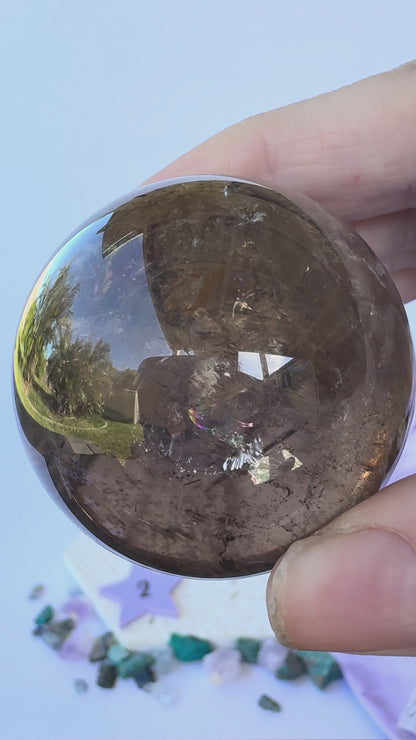 Smoky Quartz Spheres