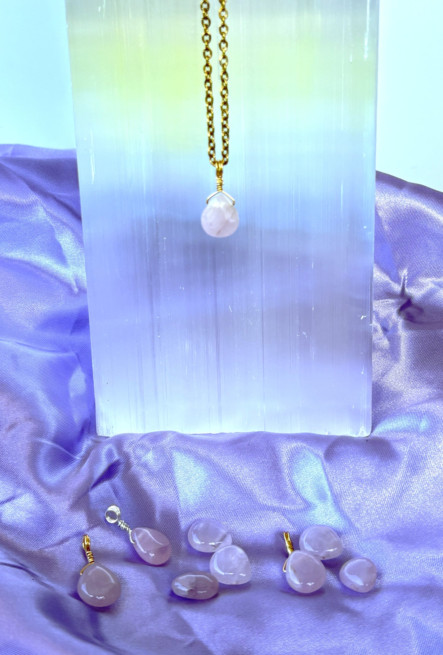Rose Quartz Teardrop