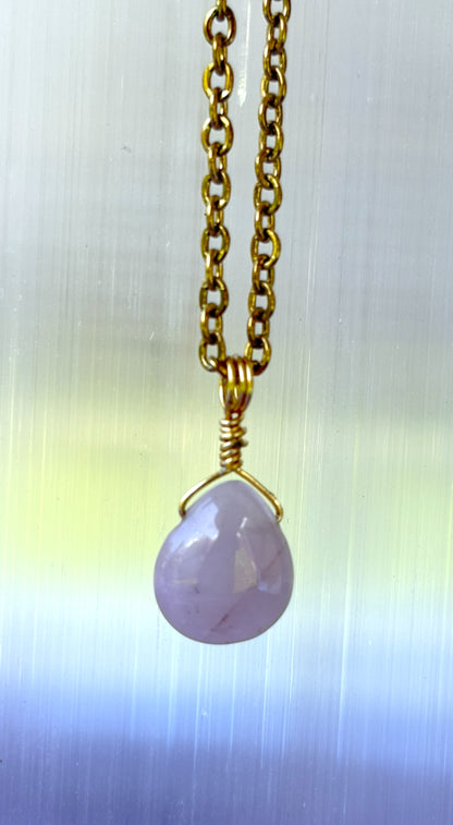 Rose Quartz Teardrop