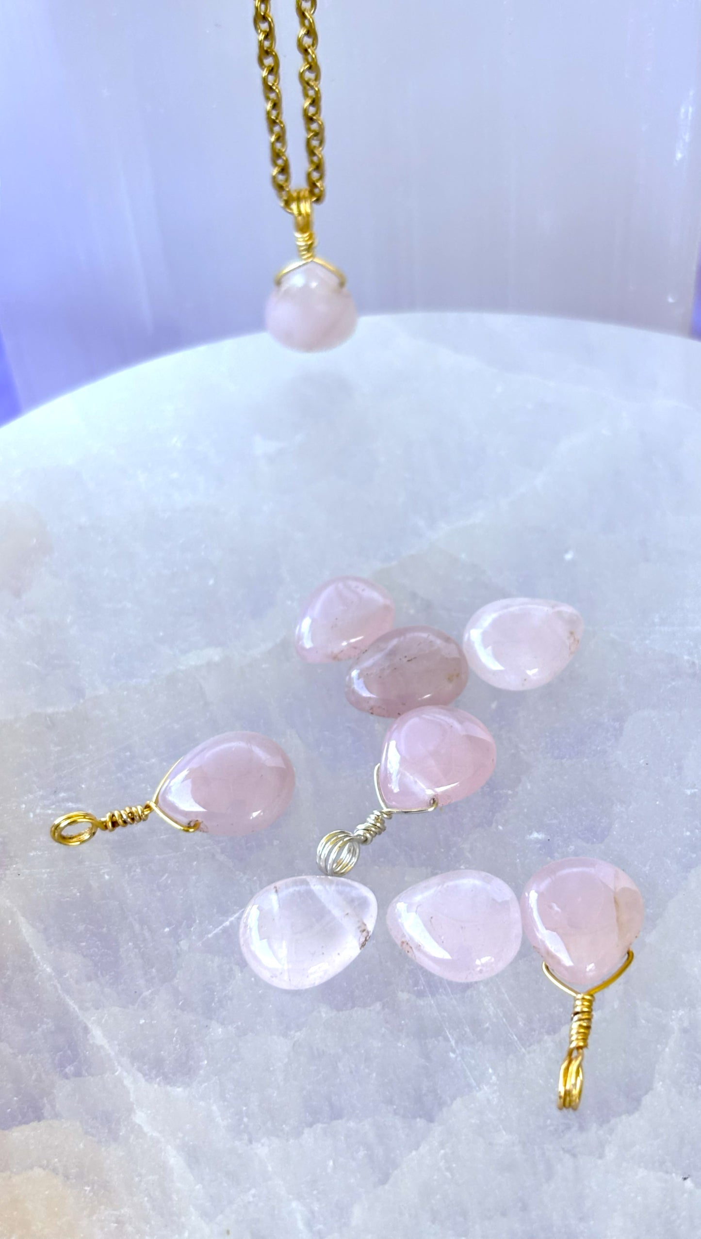 Rose Quartz Teardrop