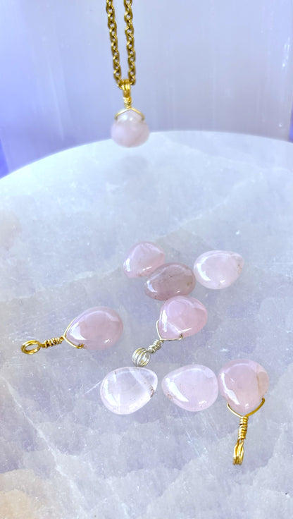Rose Quartz Teardrop