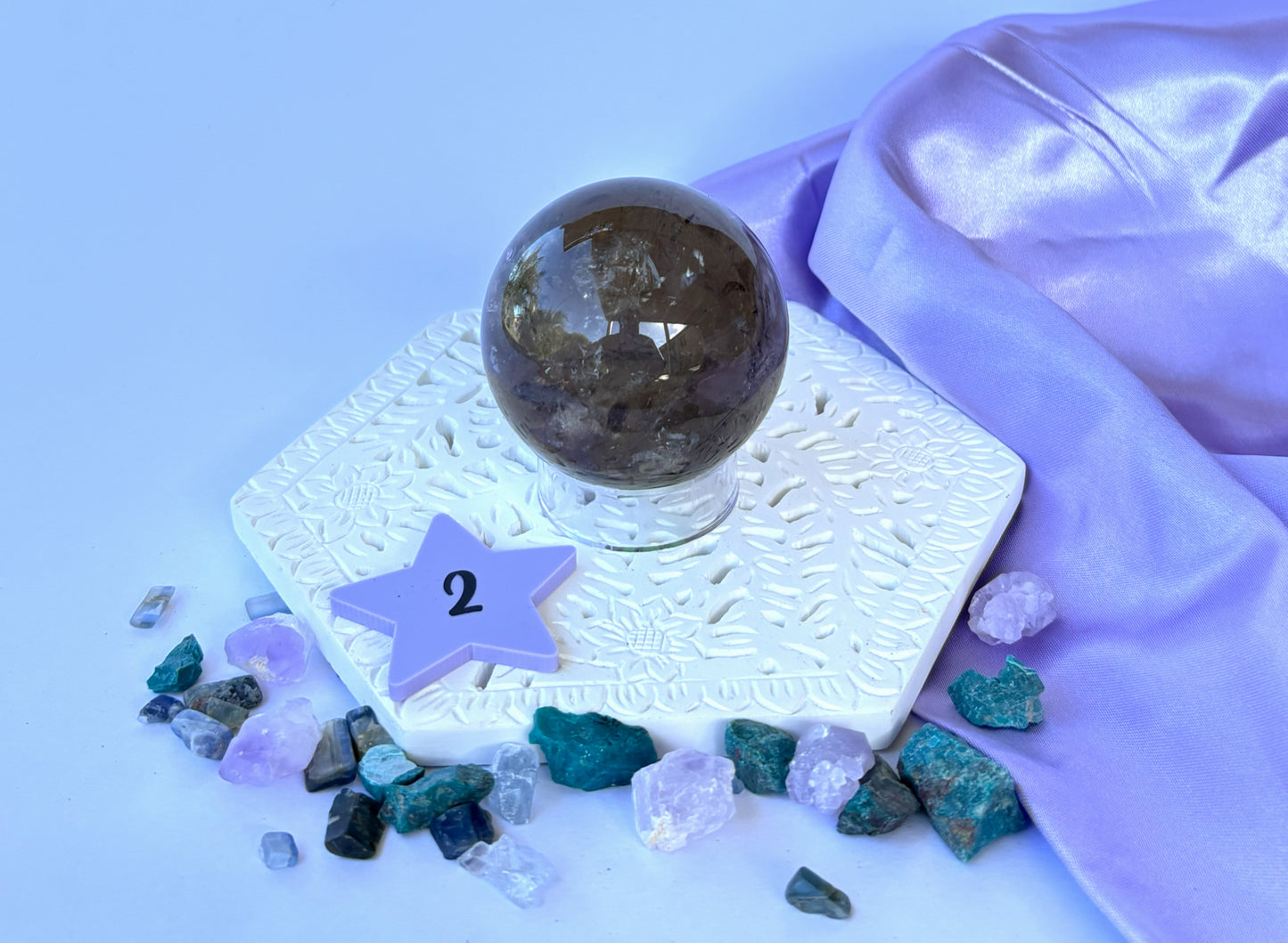 Smoky Quartz Spheres