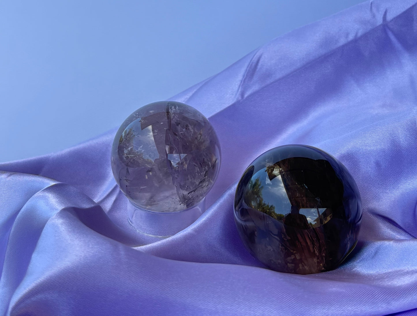 Smoky Quartz Spheres