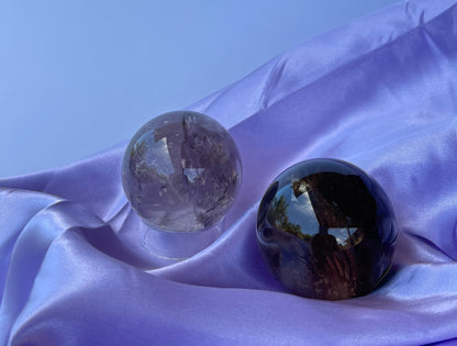 Smoky Quartz Spheres