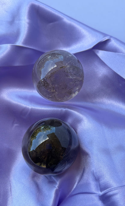 Smoky Quartz Spheres