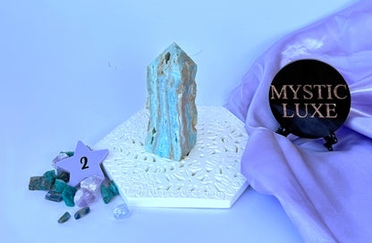 Blue Aragonite Towers