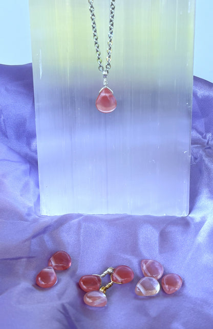 Strawberry Quartz Teardrop