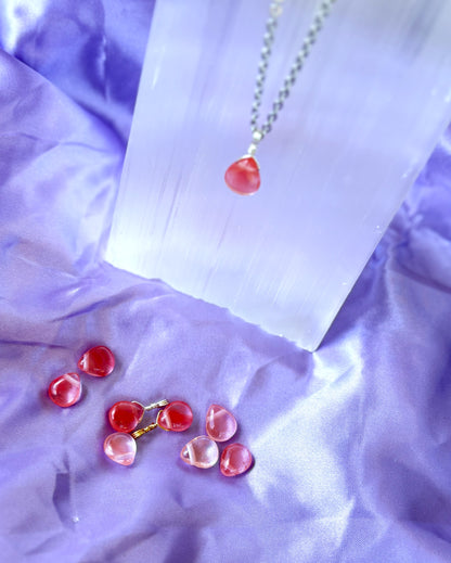 Strawberry Quartz Teardrop